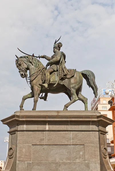 Monument (1866) till förbud josip jelacic i zagreb, Kroatien — Stockfoto