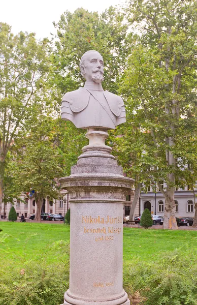 Nikola juristische Skulptur (1886) in Zagreb, Kroatien — Stockfoto