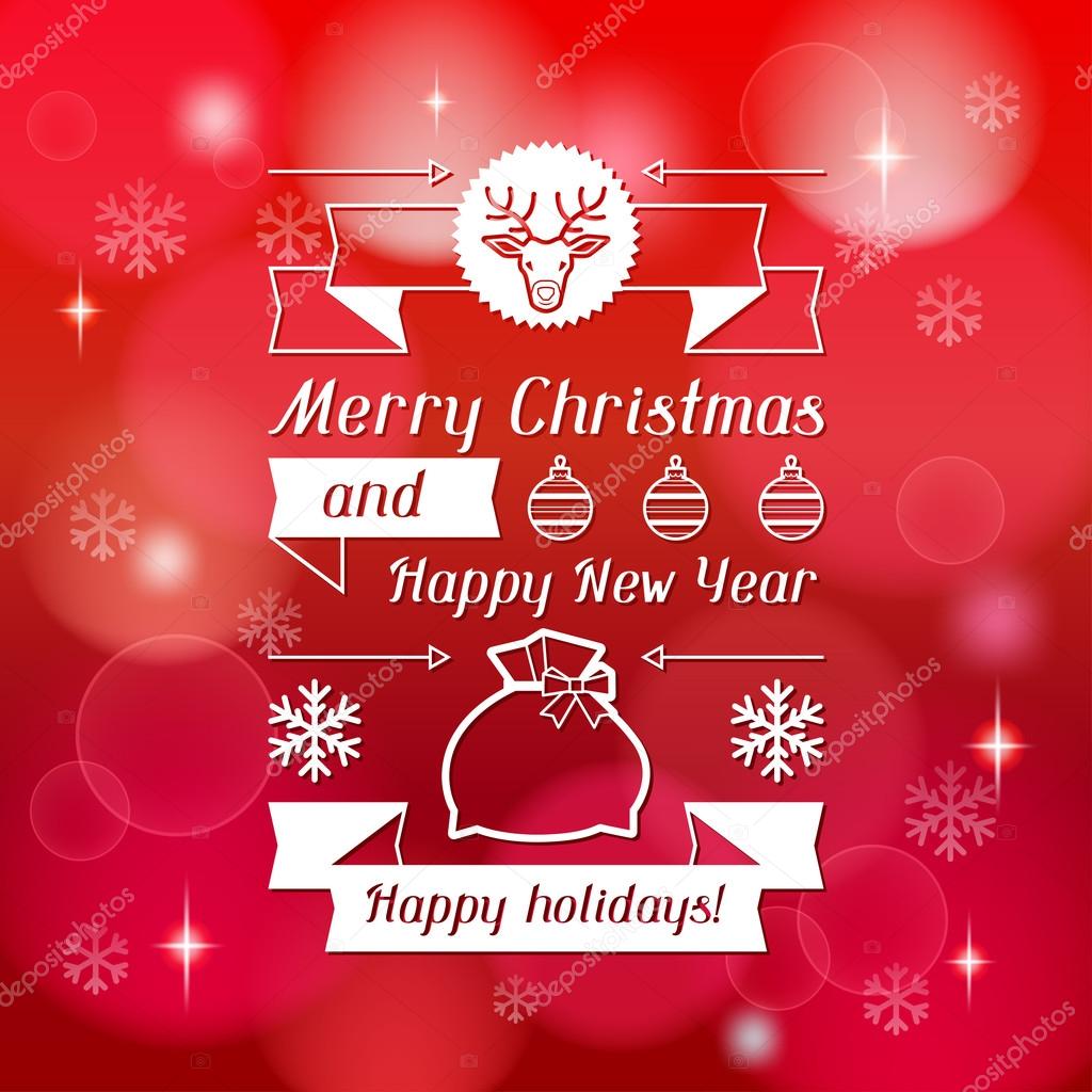 Joyeux Fond De Noel Pour Carte D Invitation Image Vectorielle Par Incomible C Illustration