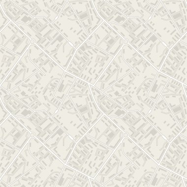 City map abstract seamless pattern vector background.