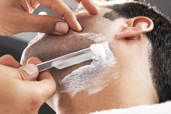 Having beard shave — Stock Photo, Image