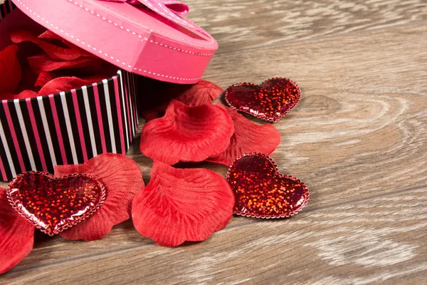 Caja de regalo rosa — Foto de Stock