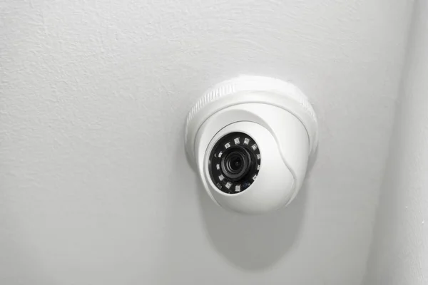 White Ceiling Mounted Security Camera Night Vision — Stock Photo, Image