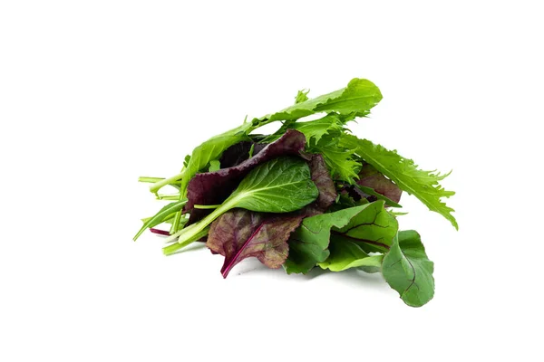 Raw Fresh Mixed Salad Isolated White Background — ストック写真