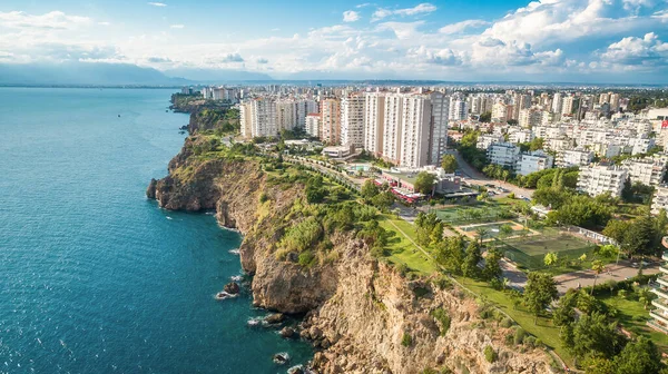 Aerial View Cliffs Antalya Turkey Sunny Clear Day — Zdjęcie stockowe