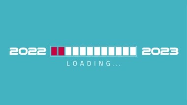 Loading new year 2022 to 2023 in progress bar