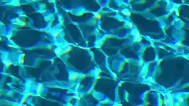 Wavy Water Surface Swimming Pool — Vídeos de Stock