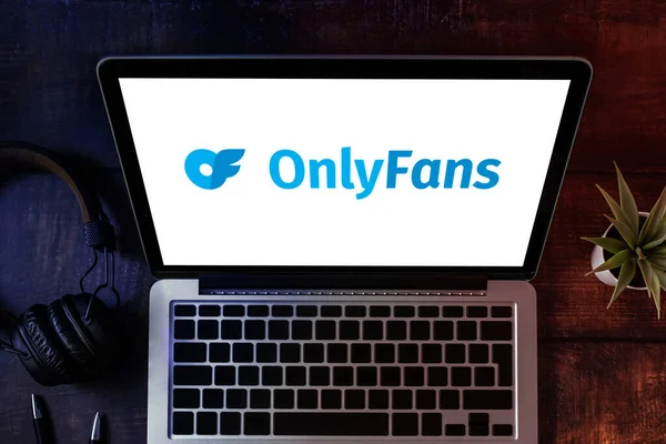 Antalya Turkey September 2022 Laptop Showing New Onlyfans App Logo — Stockfoto