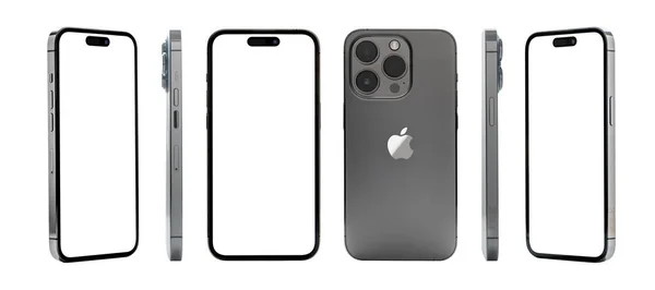Antalya, Türkiye - 12 Eylül 2022: Yeni çıkan iPhone 14 Pro modelleme seti
