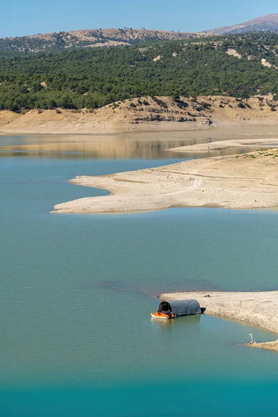 Foto Aérea Del Lago Presa Antalya Korkuteli Día Soleado —  Fotos de Stock