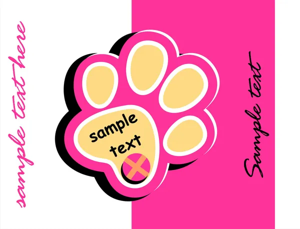 Paw print — Vector de stoc