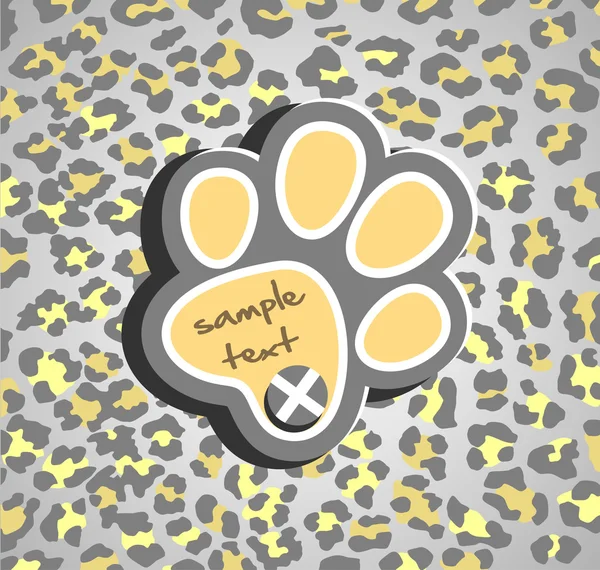 Impression léopard — Image vectorielle