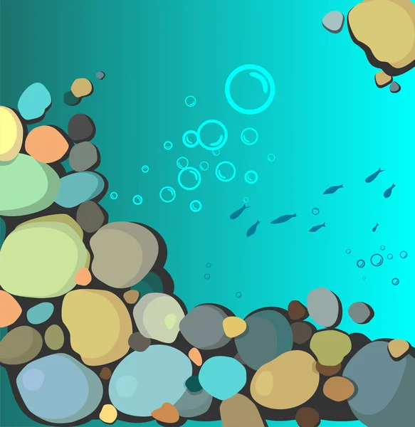 Onderwater scène — Stockvector