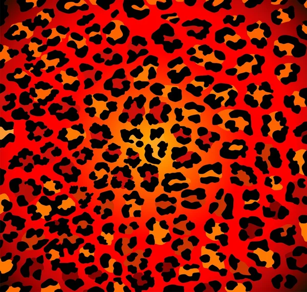 Patrón de leopardo abstracto — Vector de stock