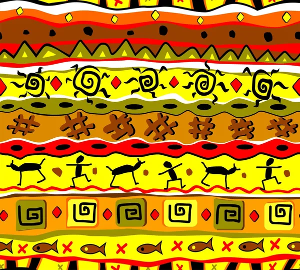 Modèle tribal sans couture — Image vectorielle