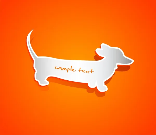 Forma vectorial de dachshund — Foto de stock gratis