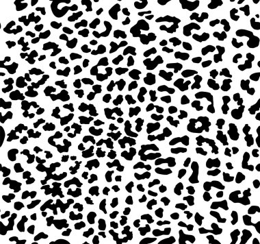 Seamless leopard pattern clipart