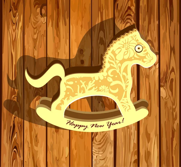 New Year's gratulationskort — Stock vektor