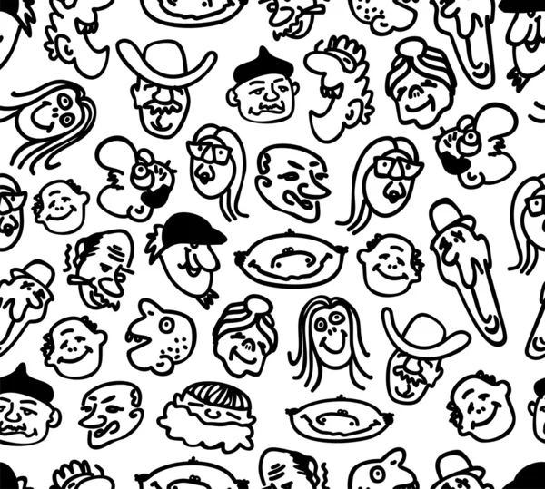 mutlu insanların yüzlerini ile Seamless Modeli