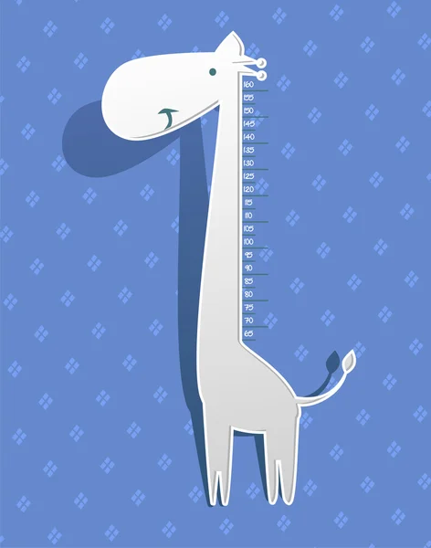 Mesure de la hauteur du bébé (vecteur dans les proportions originales, 1 : 5 ) — Image vectorielle