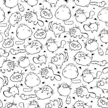 sorunsuz geçmiş ile komik kediler