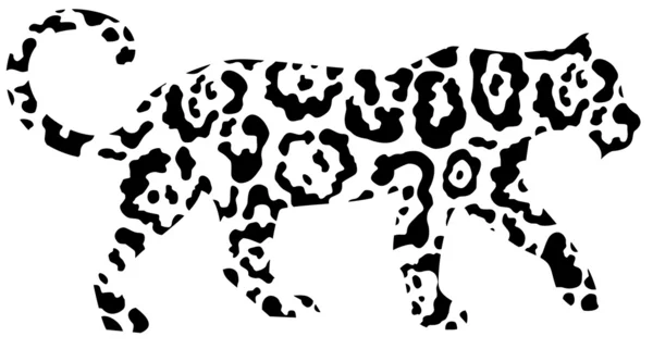 Leopardo abstracto — Archivo Imágenes Vectoriales