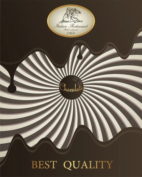 Chocolat fondu — Image vectorielle
