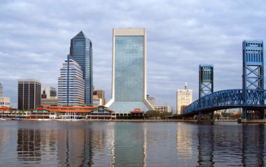 Jacksonville Florida skyline clipart