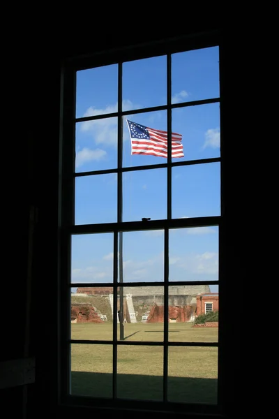 Vintage civil war flag — Stock Photo, Image