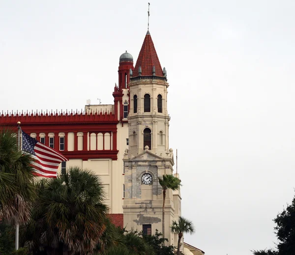 Όμορφη παλιά εκκλησία στην ιστορική st augustine Φλόριντα — Φωτογραφία Αρχείου