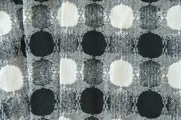 Circles woven wool texture — Stock Photo, Image