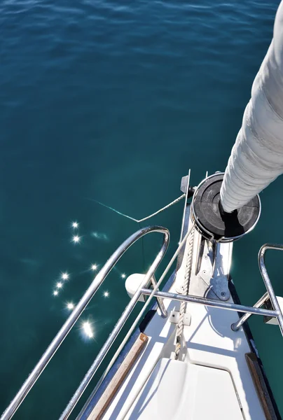 View from the nose of sailboat — Stock Photo, Image