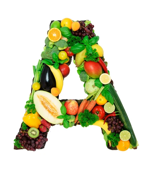 Healthy alphabet - A1 — Stock Photo, Image
