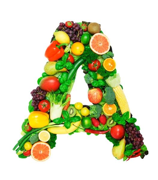 Healthy alphabet - A2 — Stock Photo, Image