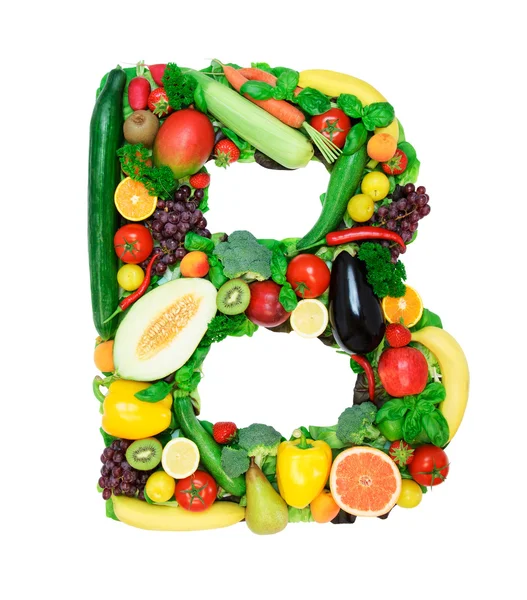 Healthy alphabet - B — Stock Photo, Image