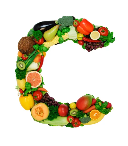 Healthy alphabet - C — Stock Photo, Image