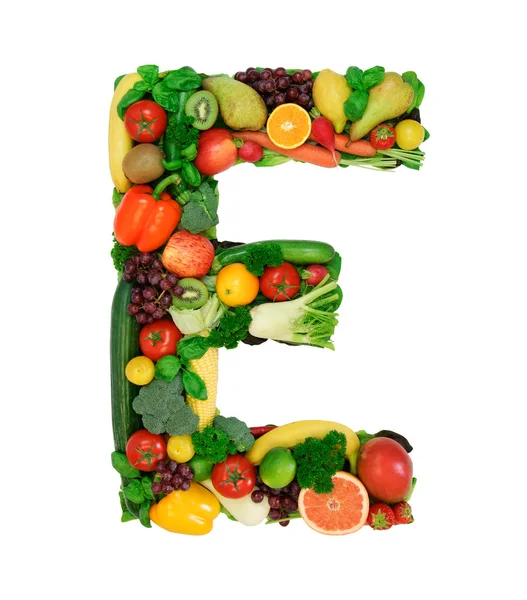 Healthy alphabet - E2 — Stock Photo, Image