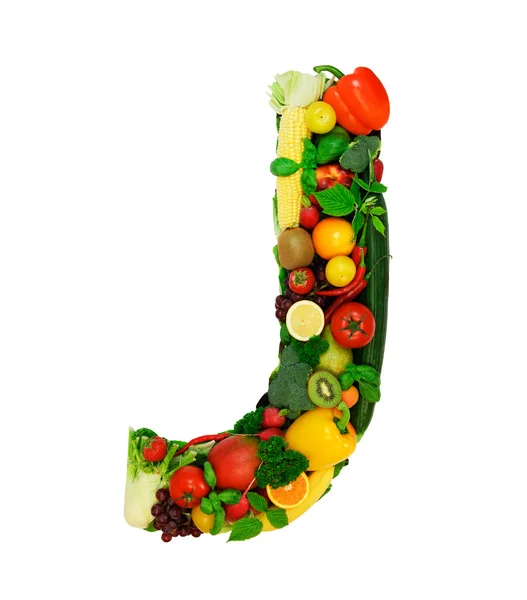 Healthy alphabet - J — Stock Photo, Image