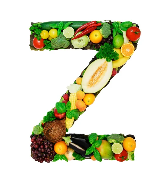 Healthy alphabet - Z — Stock Photo, Image