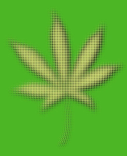 Marihuana-Blatt — Stockfoto