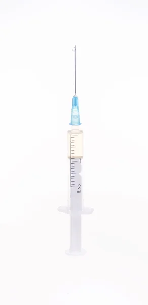 Syringe with a needle — Stock Photo, Image