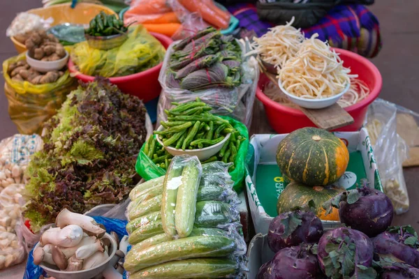 Verduras Cuencos Mercado Tradicional Coreano Alimentos —  Fotos de Stock