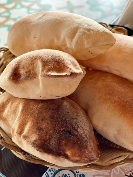 Традиційний Хліб Катарі Хубц Арабі Доха Катар — стокове фото