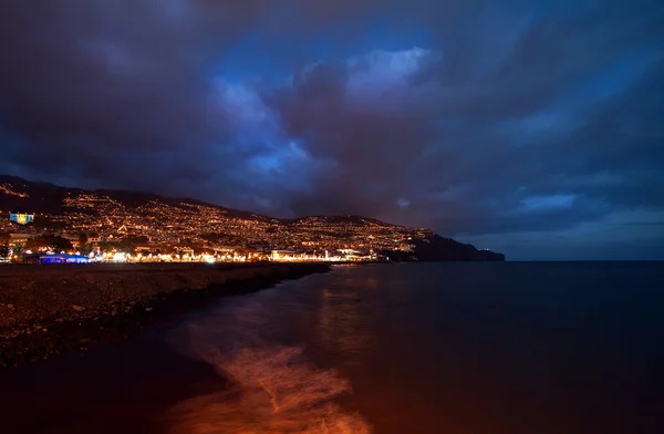 Noite no Funchal, Madeira . — Fotografia de Stock