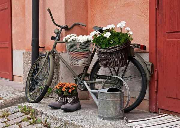 Oude fiets — Stockfoto