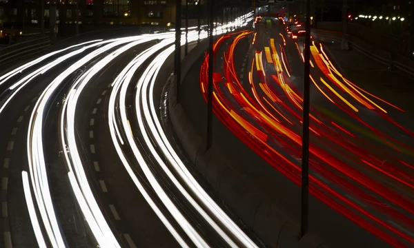 Sentieri luminosi . — Foto Stock