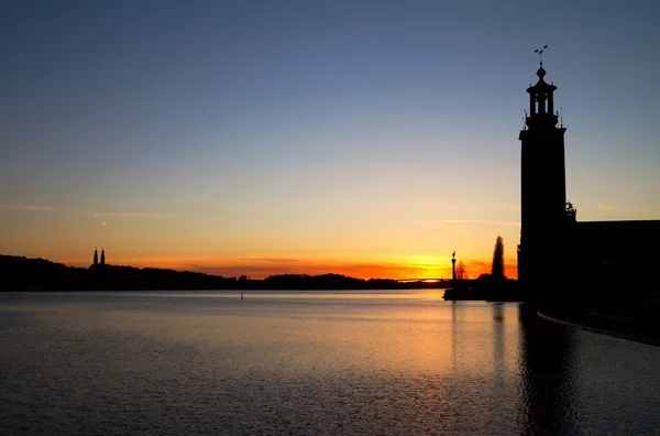 Stockholm silhouet. Stockfoto