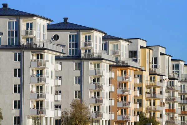 Moderne appartementengebouwen. Rechtenvrije Stockafbeeldingen