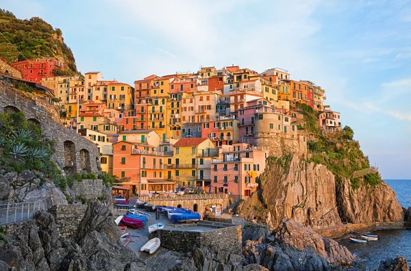 Manarola 村チンクエ ・ テッレ, イタリア — ストック写真