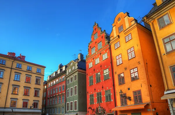 Stortorget gamla stan stockholm hdr-afbeelding. — Stockfoto